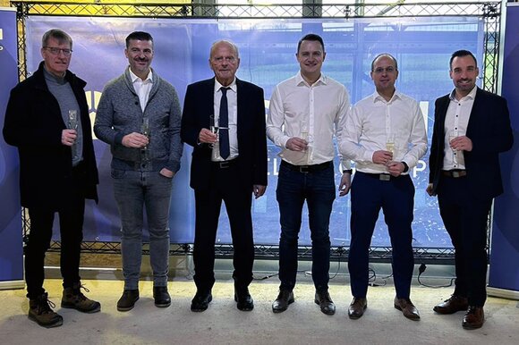 Topping-out ceremony for the new company building | © GANSHORN