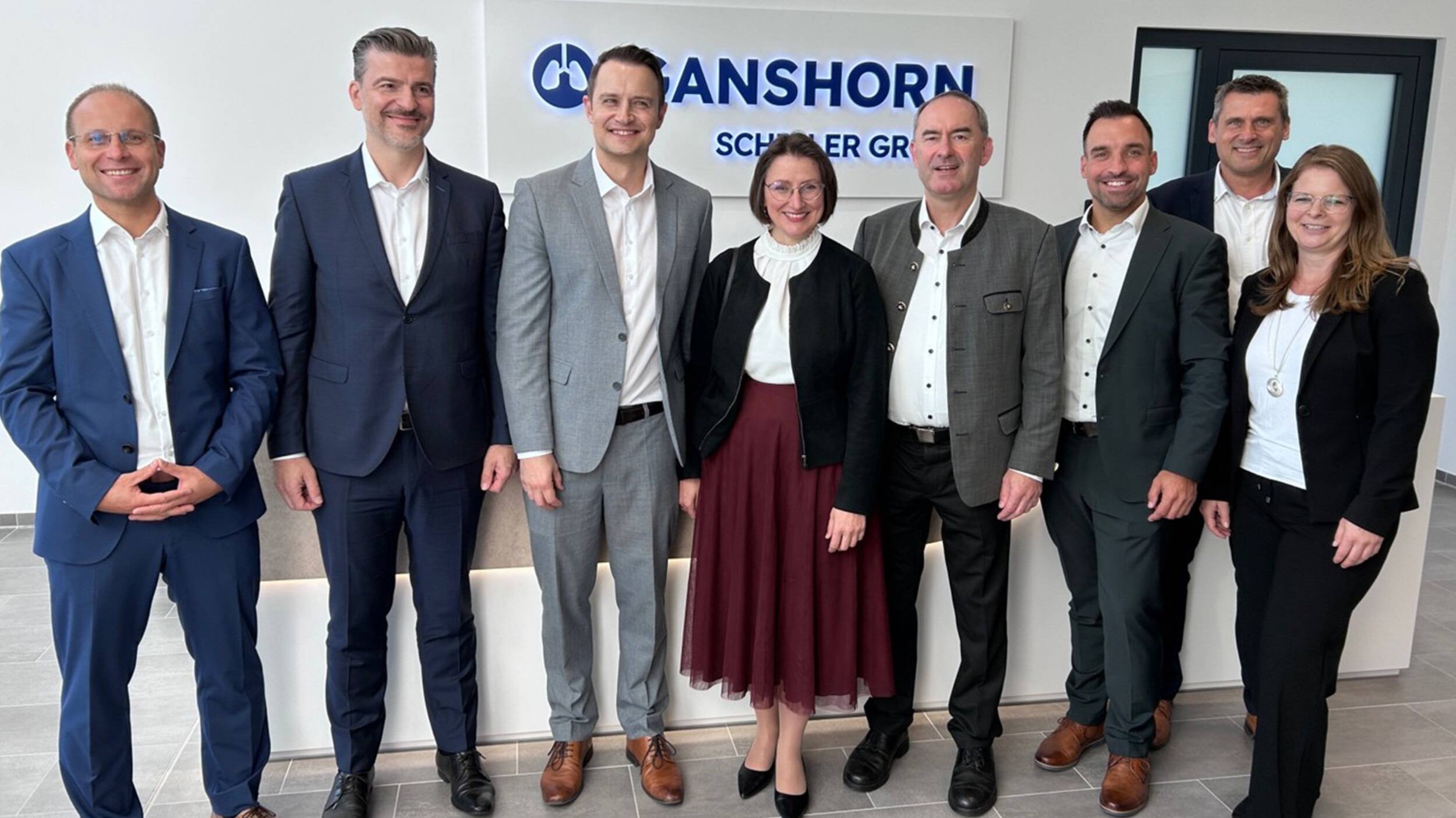 Bavaria’s Minister for Economic Affairs, Hubert Aiwanger, visits GANSHORN in Bad Neustadt