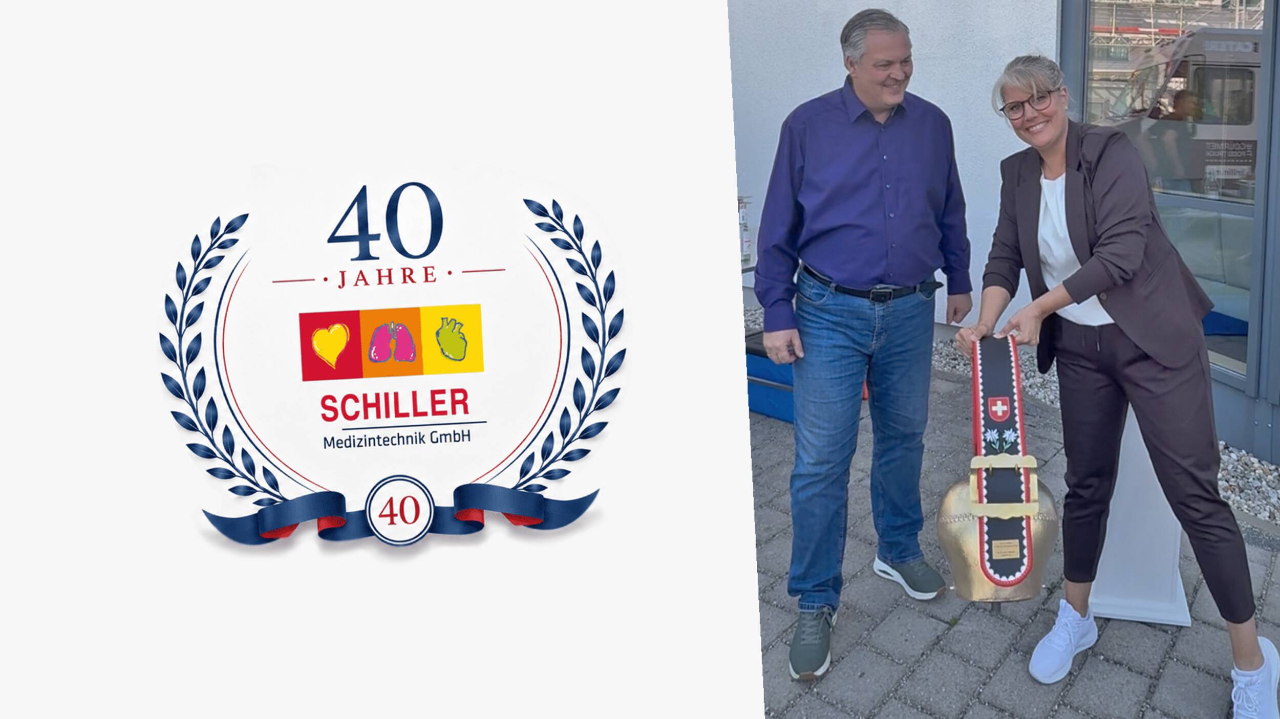 SCHILLER congratulates SCHILLER Medizintechnik on its 40th Anniversary