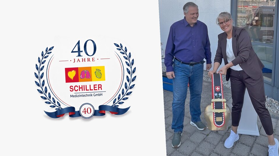 SCHILLER congratulates SCHILLER Medizintechnik on its 40th Anniversary