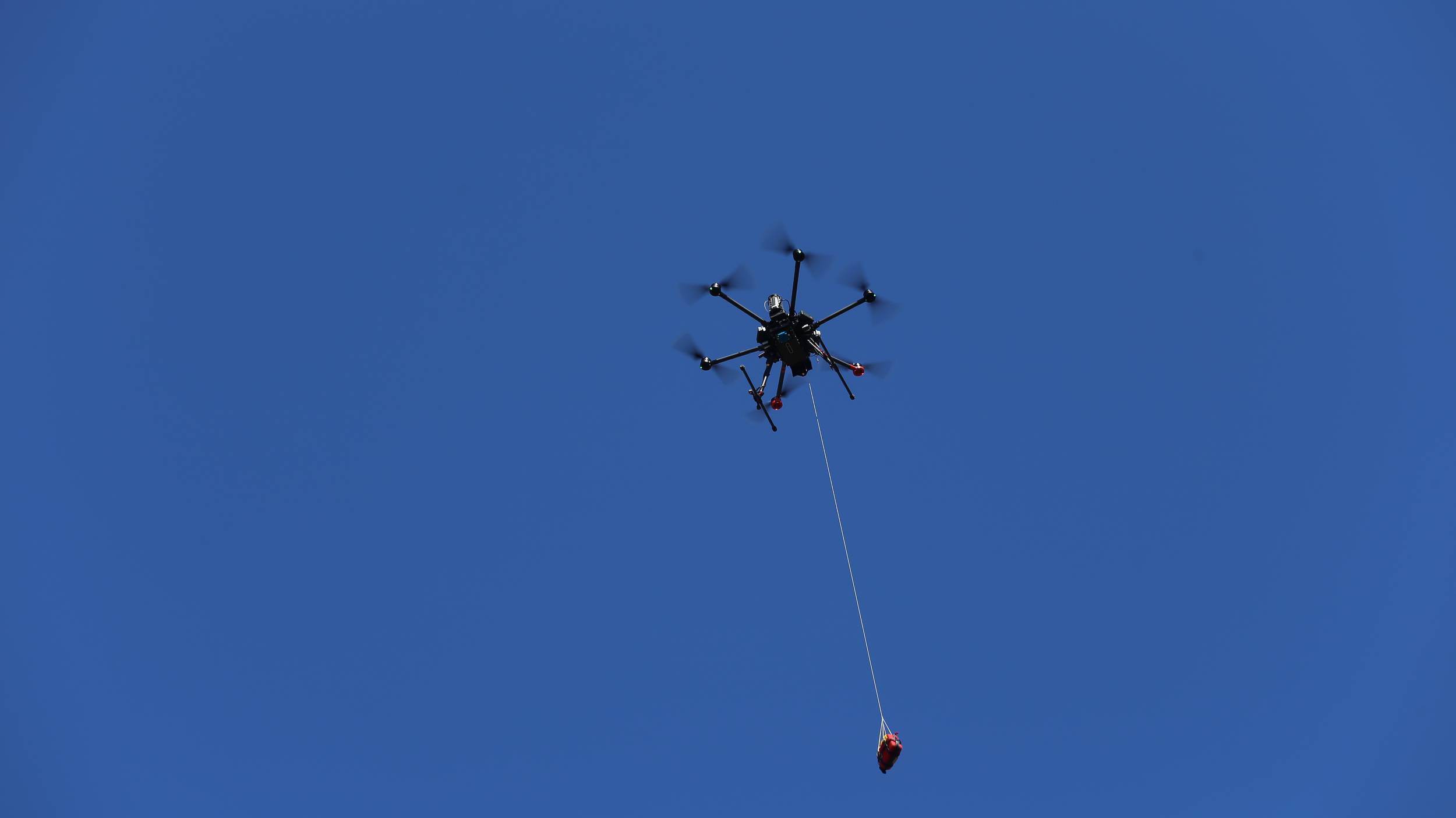 Defibrillator was delivered by an autonomous drone and helped to save the life  | © SCHILLER