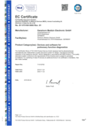 EC Certificate Ganshorn Medizin Electronic GmbH 1