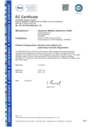 EC Certificate Ganshorn Medizin Electronic GmbH (Devices in Class IIa, IIb or III)