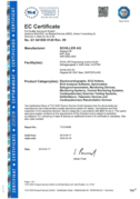 EC Certificate SCHILLER AG (Devices in Class Ila, llb or Ill)