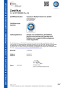 DIN EN ISO 13485:2016 Ganshorn Medizin Electronic GmbH