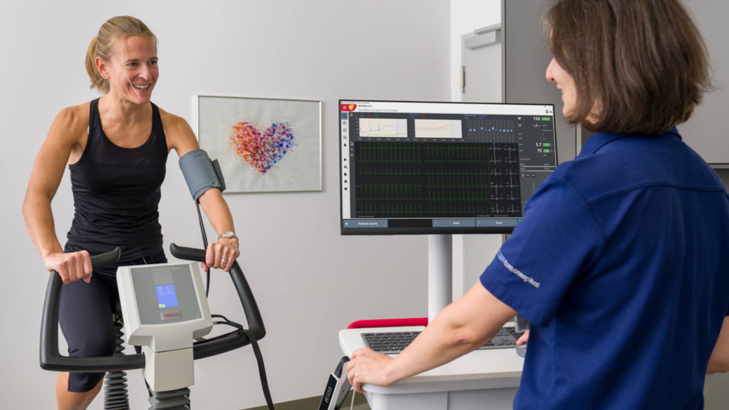 CARDIOVIT CS-104 | © SCHILLER Exercise ECG in an integrated system | © SCHILLER
