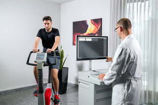 high-end stress test solution with bike ergometer