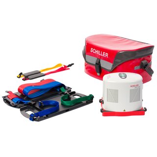 Double and standard slider available, with colour-coded straps to speed up patient hook-up | © SCHILLER