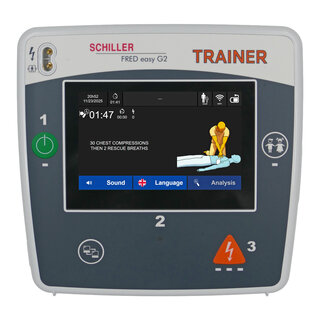 Training device with touchscreen