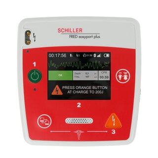 Small and powerful defibrillator | © SCHILLER